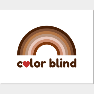 Color blind love rainbow Posters and Art